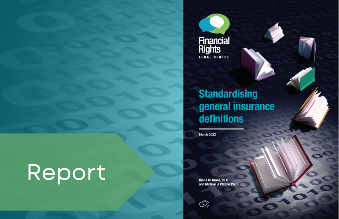 standardising definitions general insurance